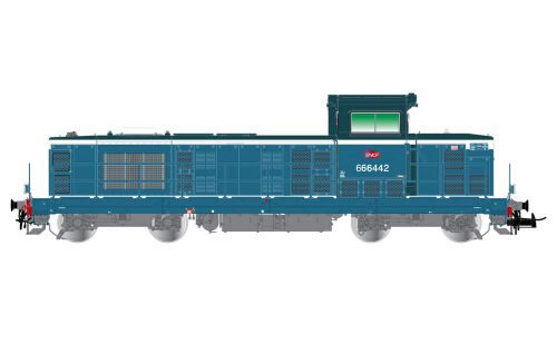 Jouef HJ2441S SNCF 4-achsige Diesellokomotive BB 666442 blau Ep.VI  DCS